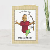 Sassy Vist etnische Cartoon grap verjaardag Kaart (Voorkant)