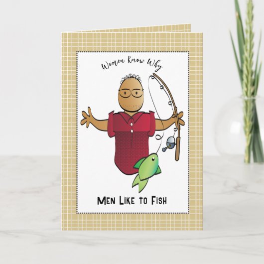 Sassy Vist etnische Cartoon grap verjaardag Kaart (Voorkant)