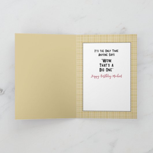 Sassy Vist etnische Cartoon grap verjaardag Kaart (Binnen)