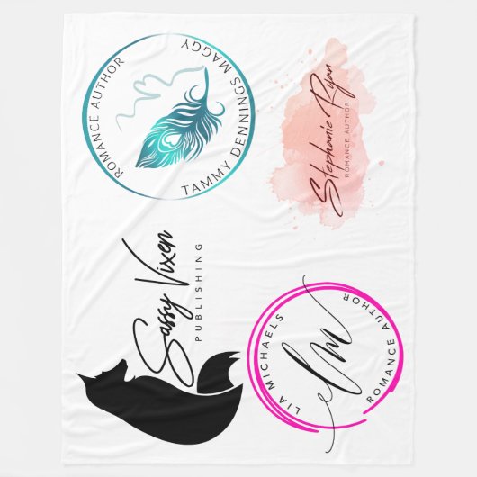 Sassy Vixen Logos Custom Fleece Blanket, 60 x 80 i (Voorkant)