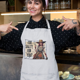 sassy western kok standaard schort