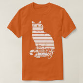 Sassy White Cat T-shirt (Design voorkant)