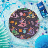 Sassy Witch Bromfietspatroon – Schattigee pastelhe Papieren Bordje (Feest)