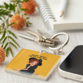 Sassy Witch Halloween ontwerp Sleutelhanger (Voorkant Rechts)