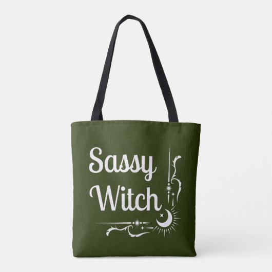 Sassy Witch Tote Bag (Achterkant)