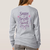Sassy with a Sprinkle of Sweet – Cute Modern T-shirt (Achterkant)