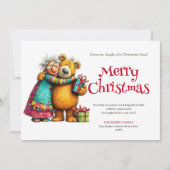 Sassy Xmas Woman Personalized Digital Greeting Feestdagenkaart (Voorkant)