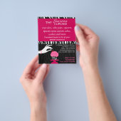 Sassy Zebra Cupcake Bakery Promotion Flyer (Hand)