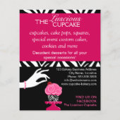 Sassy Zebra Cupcake bakkerij Flyer (Voorkant)