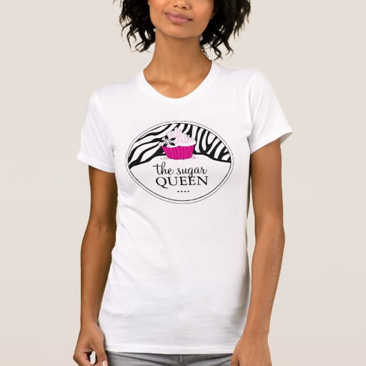 Sassy Zebra Cupcake | Bakkerij T'Shirt T-shirt (Voorkant)