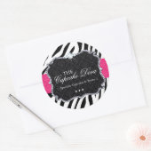 Sassy Zebra Cupcake - Verpakking Stickers (Envelop)