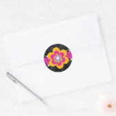 Sassy Zebra en Bloemen Stickers (Envelop)