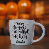 Sassy Zeer Demure Mindful Witch Halloween Naam Koffiemok
