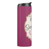 Sassy zuidelijke charme zoete thee thermosbeker (Gedraaid links)