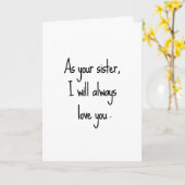 Sassy zuster Verjaardag Kaart (Gele Bloem)