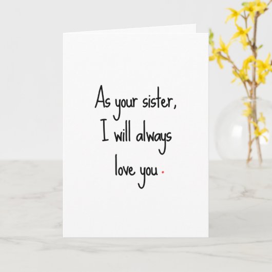 Sassy zuster Verjaardag Kaart (Gele Bloem)