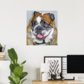 Sassydog de Bulldog Poster (Thuiskantoor)