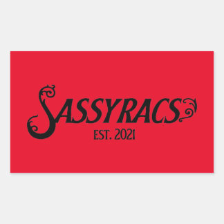 Sassyracs Rechthoekige Sticker