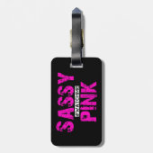 SassyRoze label Bagagelabel (Achterkant verticaal)