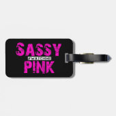 SassyRoze label Bagagelabel (Achterkant horizontaal)