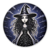 SassyWitch Keramische Knop (Voorkant)