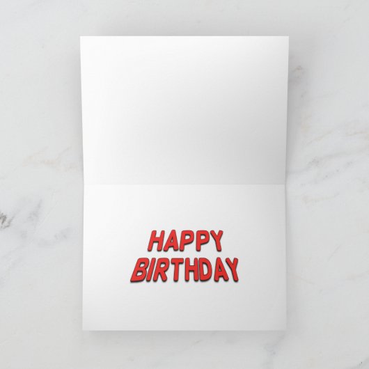 "SAT A DAY" Happy Birthday Greeting Card Kaart (Binnen)