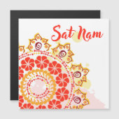 Sat Nam Mandala Magnetische Kaart (Voorkant / Achterkant)