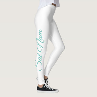 Sat Nam Mantra Script-Leggings Leggings