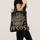 Satan Baphomet Satan not Today Jesus Tank TopIf Tote Bag (Dichtbij)