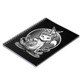 Satan Cat Fortune Teller Witchy Gothic Kitten Notitieboek (Linkerzijde)