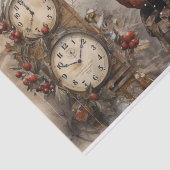 satan claus vader kerst decoupage tissuepapier (Detail)