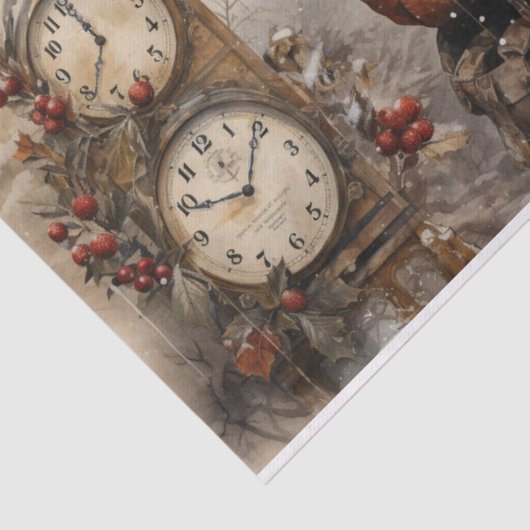  satan claus vader kerst decoupage tissuepapier (Detail)