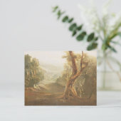 Satan Contemplating Adam en Eva in Paradise, van Briefkaart (Staand voorkant)