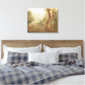 Satan Contemplating Adam en Eva in Paradise, van Canvas Afdruk (Insitu (Slaapkamer))