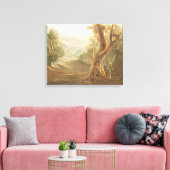 Satan Contemplating Adam en Eva in Paradise, van Canvas Afdruk (Insitu (Woonkamer))
