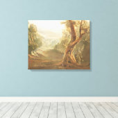 Satan Contemplating Adam en Eva in Paradise, van Canvas Afdruk (Insitu (Houten vloer))