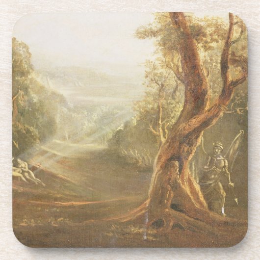 Satan Contemplating Adam en Eva in Paradise, van Drankjes Onderzetter (Voorkant)