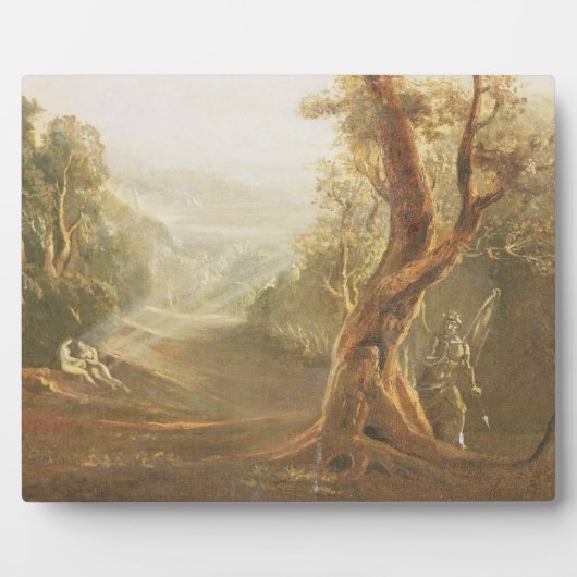 Satan Contemplating Adam en Eva in Paradise, van Fotoplaat (Voorkant)