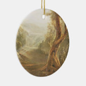 Satan Contemplating Adam en Eva in Paradise, van Keramisch Ornament (Rechts)