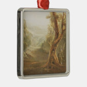 Satan Contemplating Adam en Eva in Paradise, van Metalen Ornament (Rechts)