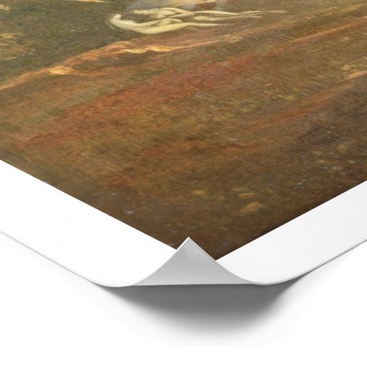 Satan Contemplating Adam en Eva in Paradise, van Poster (Hoek)