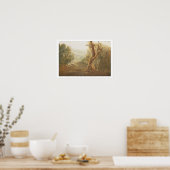 Satan Contemplating Adam en Eva in Paradise, van Poster (Keuken)