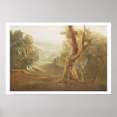 Satan Contemplating Adam en Eva in Paradise, van Poster (Voorkant)