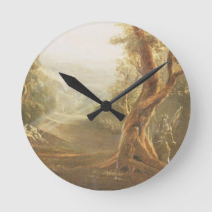 Satan Contemplating Adam en Eva in Paradise, van Ronde Klok