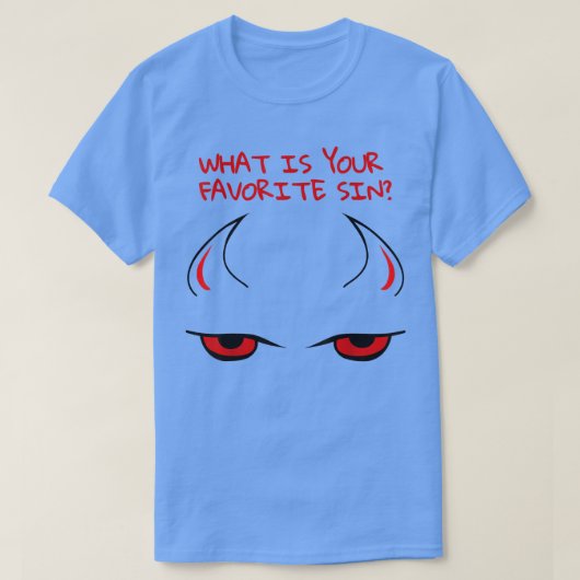 Satan Devil Sin Funny Halloween Costume T-shirt (Design voorkant)