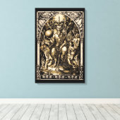 Satan Enthroned 16x24 Canvas Wall Art (Insitu (Houten vloer))