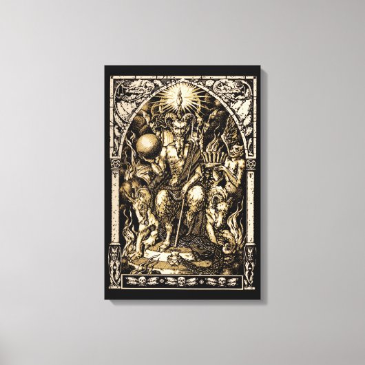 Satan Enthroned 16x24 Canvas Wall Art (Voorkant)