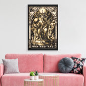 Satan Enthroned 16x24 Canvas Wall Art Afdruk (Insitu (Woonkamer))