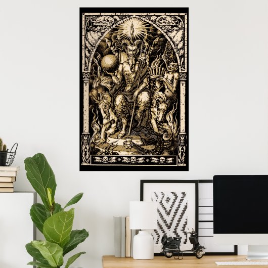 Satan Enthroned 24x36 Art Poster (Thuiskantoor)