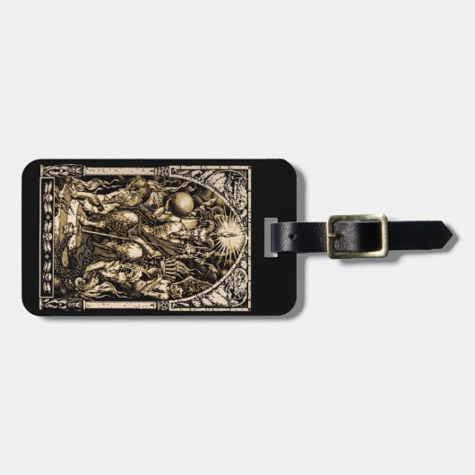 Satan Enthroned Bagagelabel (Voorkant horizontaal)